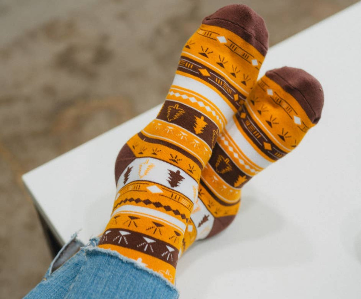 Golden forest socks unisex