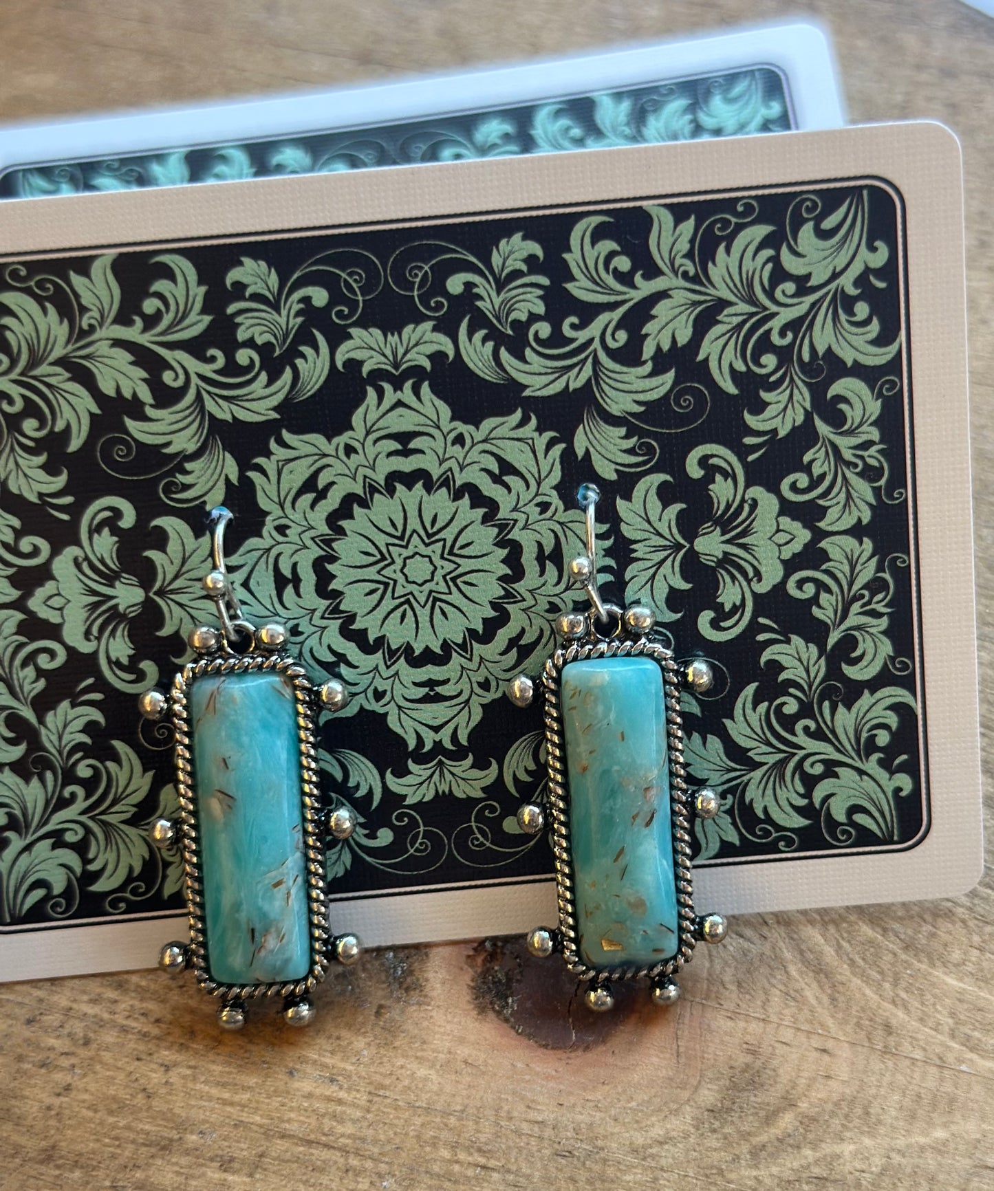 Turquoise dangle earring