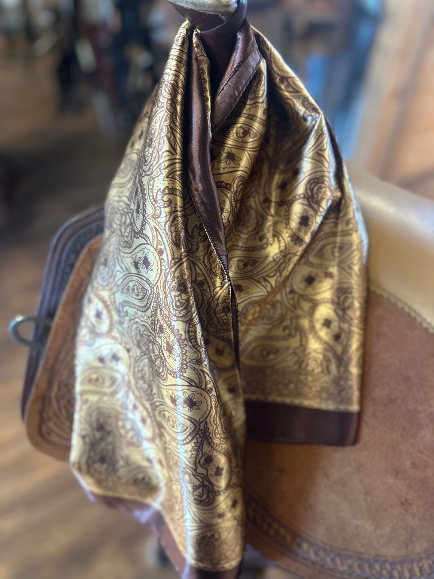 Brown tool bandanna, wild rag