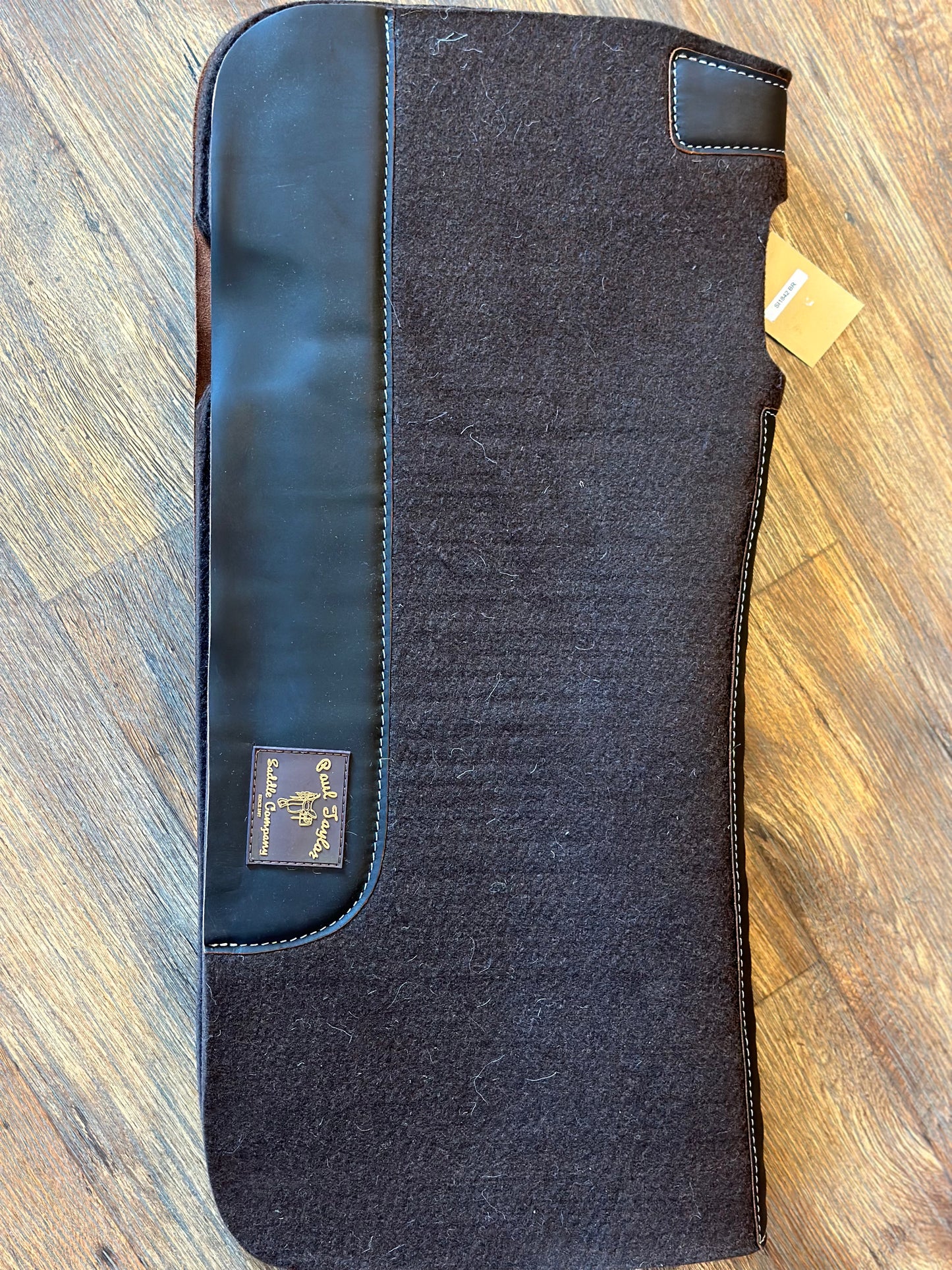 Brown felt saddle pad