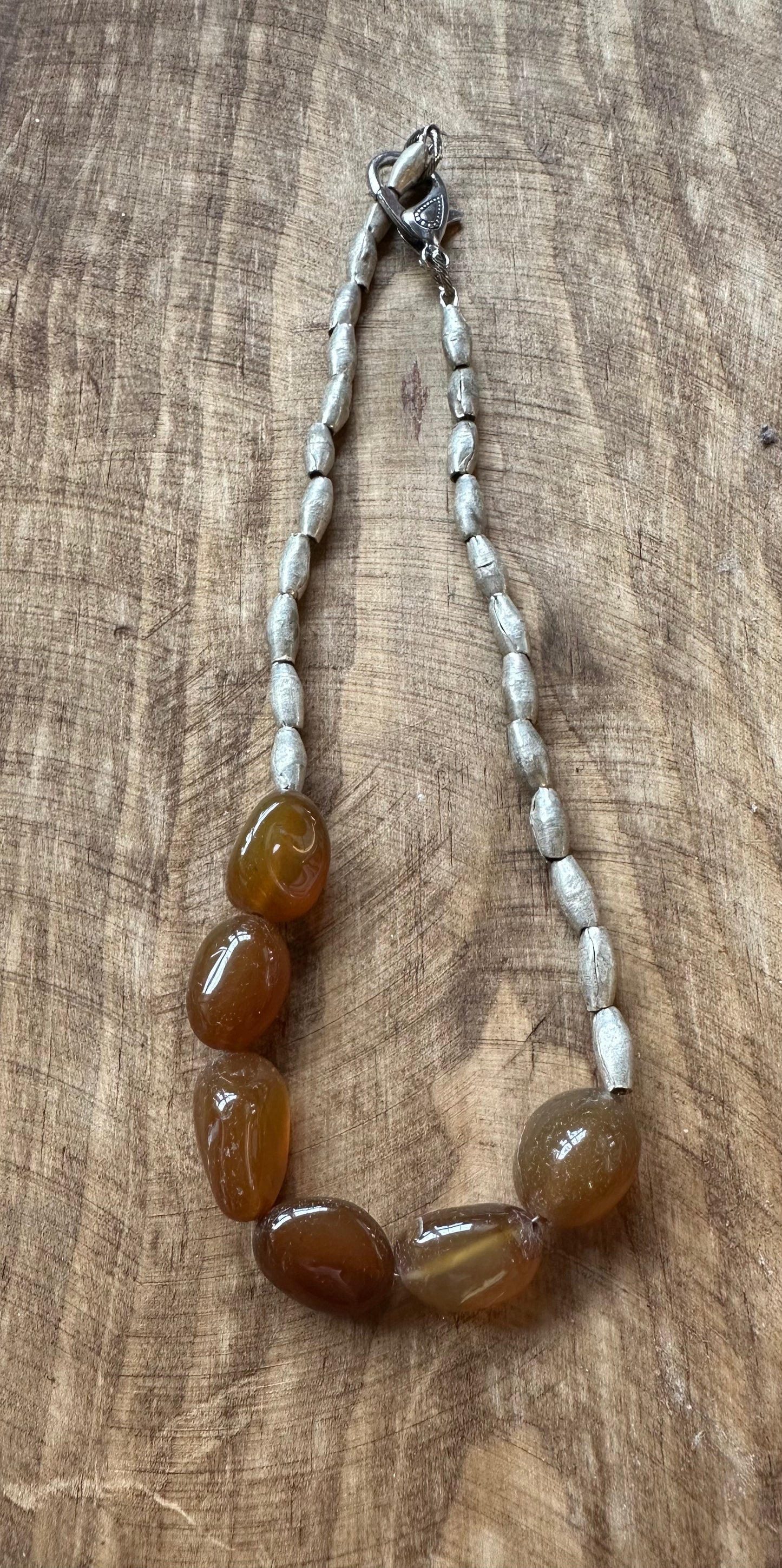 Genuine stone necklace
