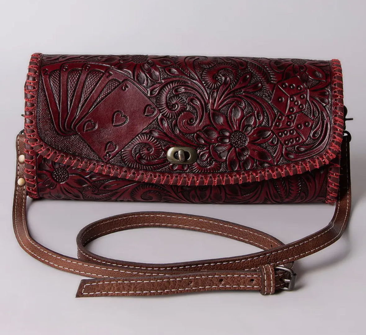 Ace Tooled Leather Purse