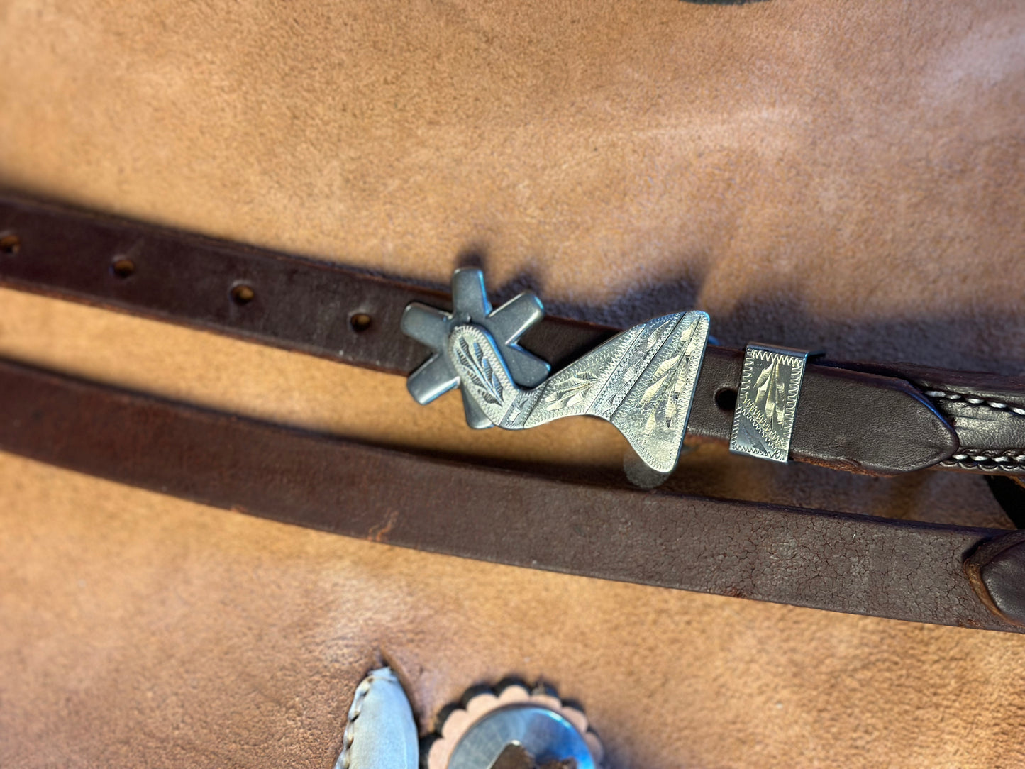 Oiled Spur one-ear Headstall