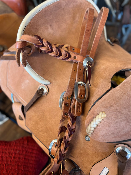 Laced Leather Headstall