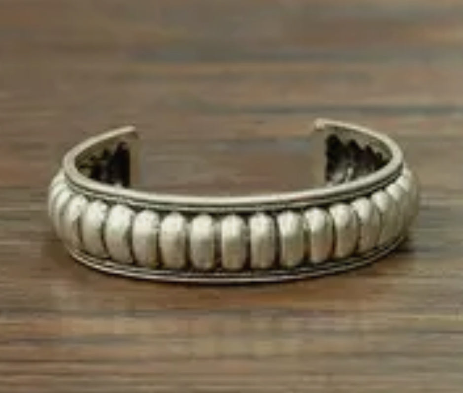 Silver Boho Cuff