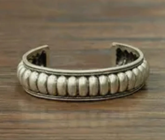 Silver Boho Cuff