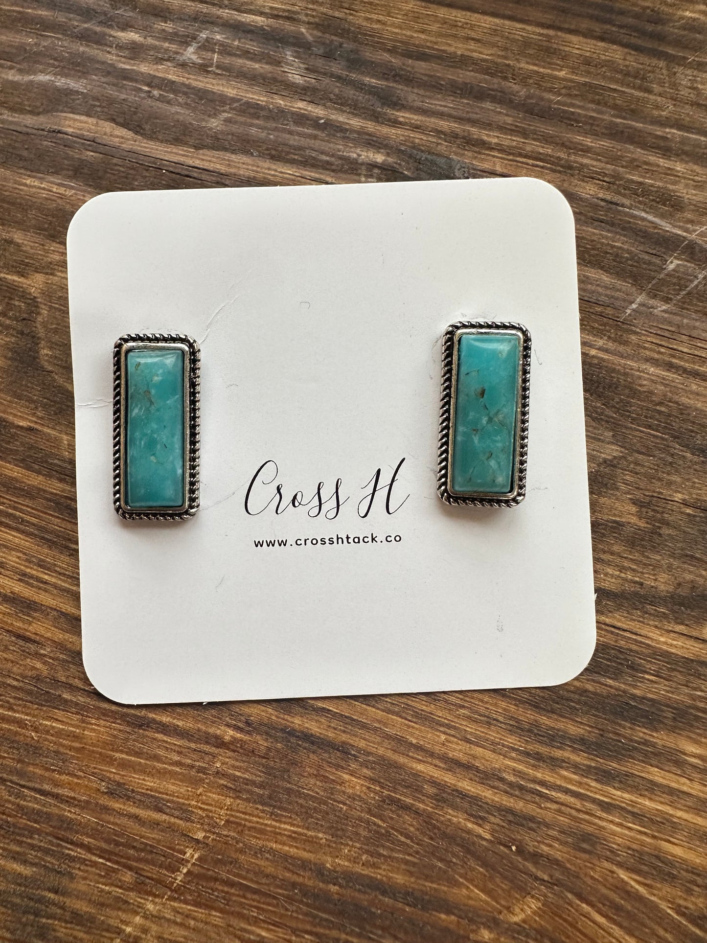 Square Stud Turquoise earring