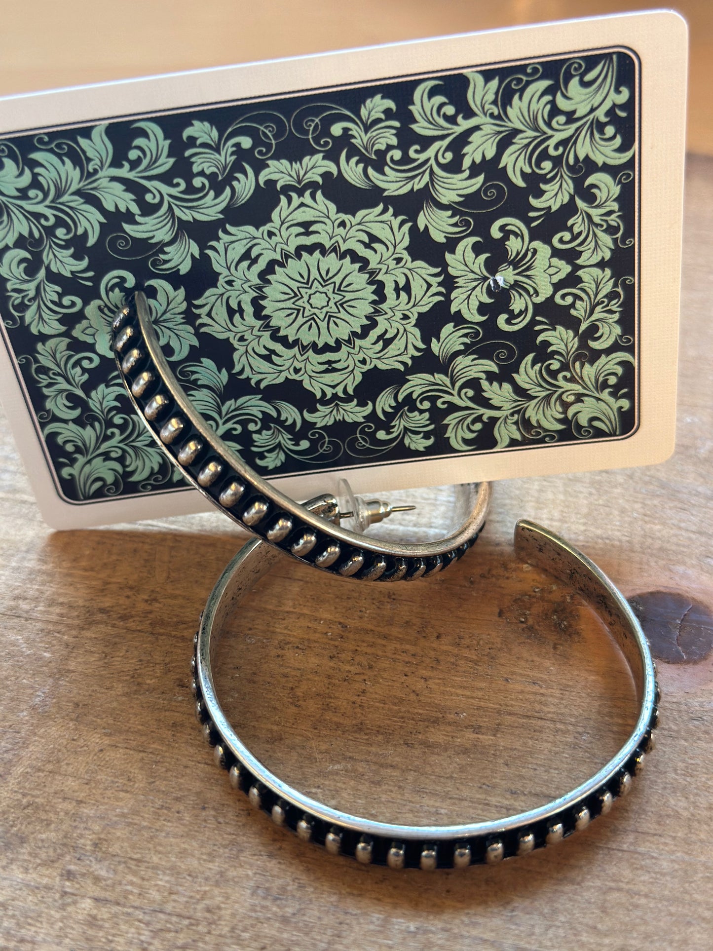 Western Bubble hoop earring