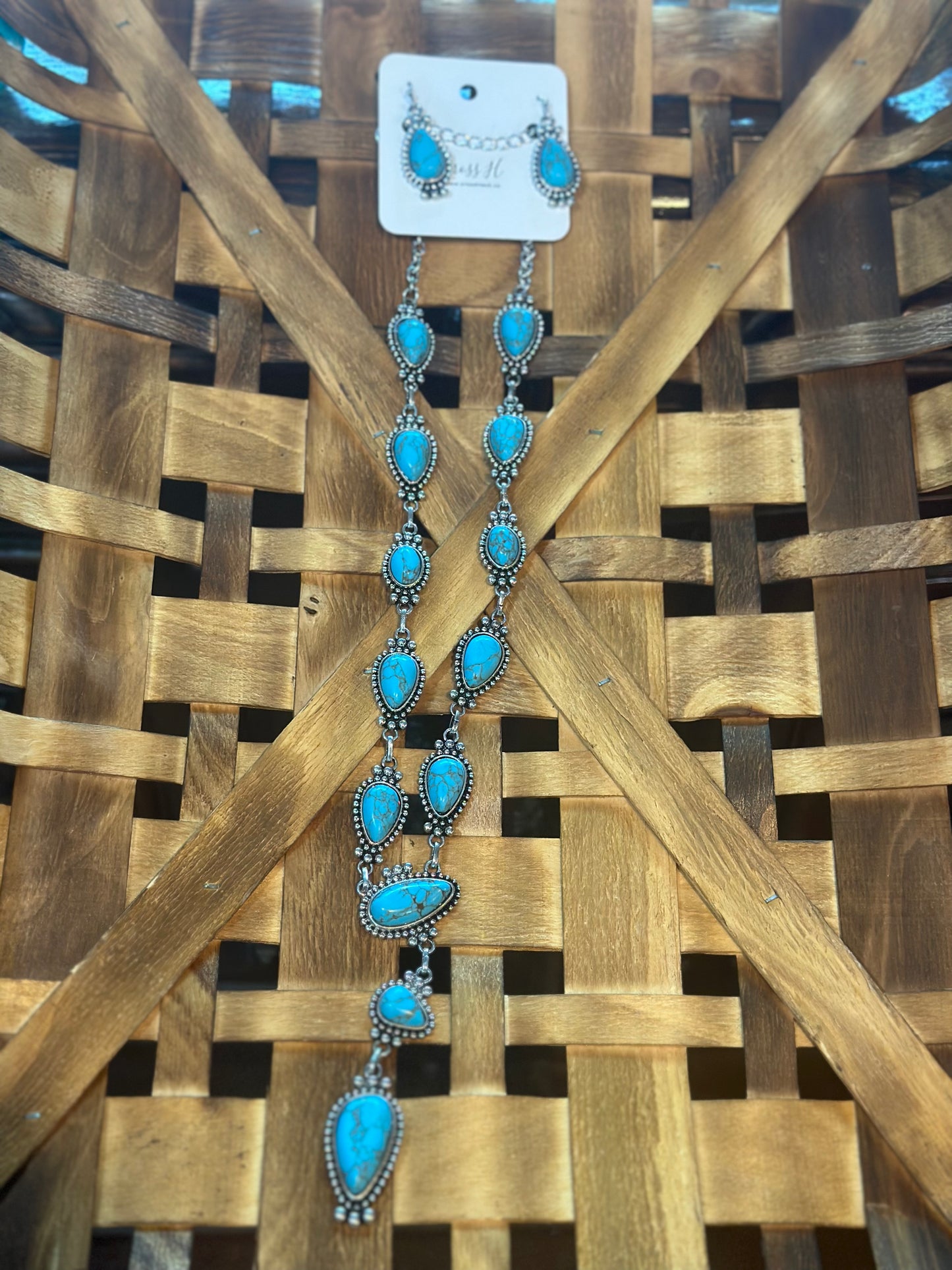 Turquoise drop necklace