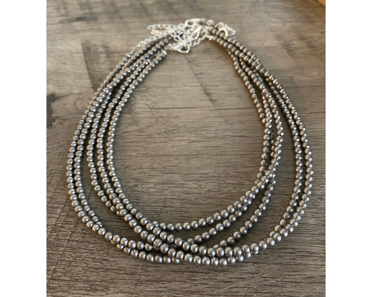 Silver Bead Choker