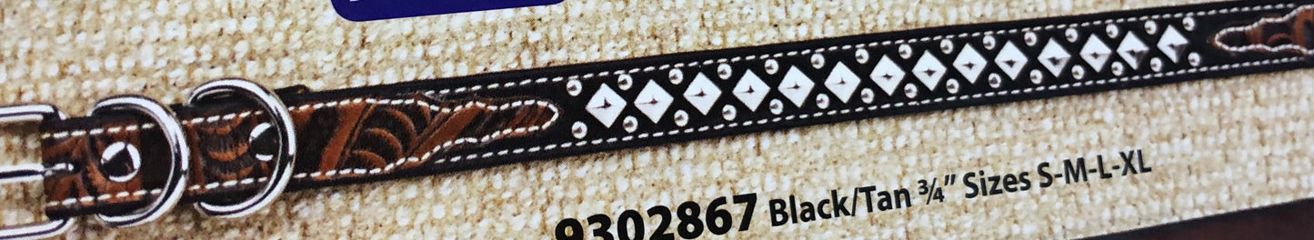 Silver Stud Dog Collar