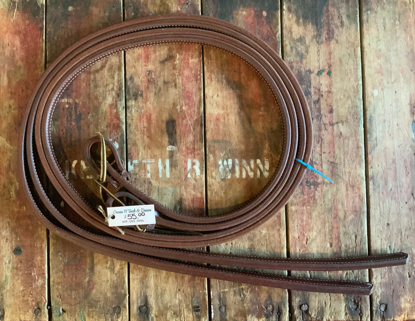 Leather Split Double Stitched Riens