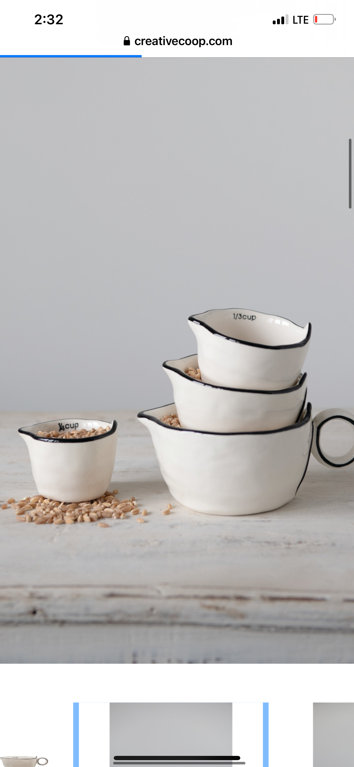 Stoneware Measuring Cups