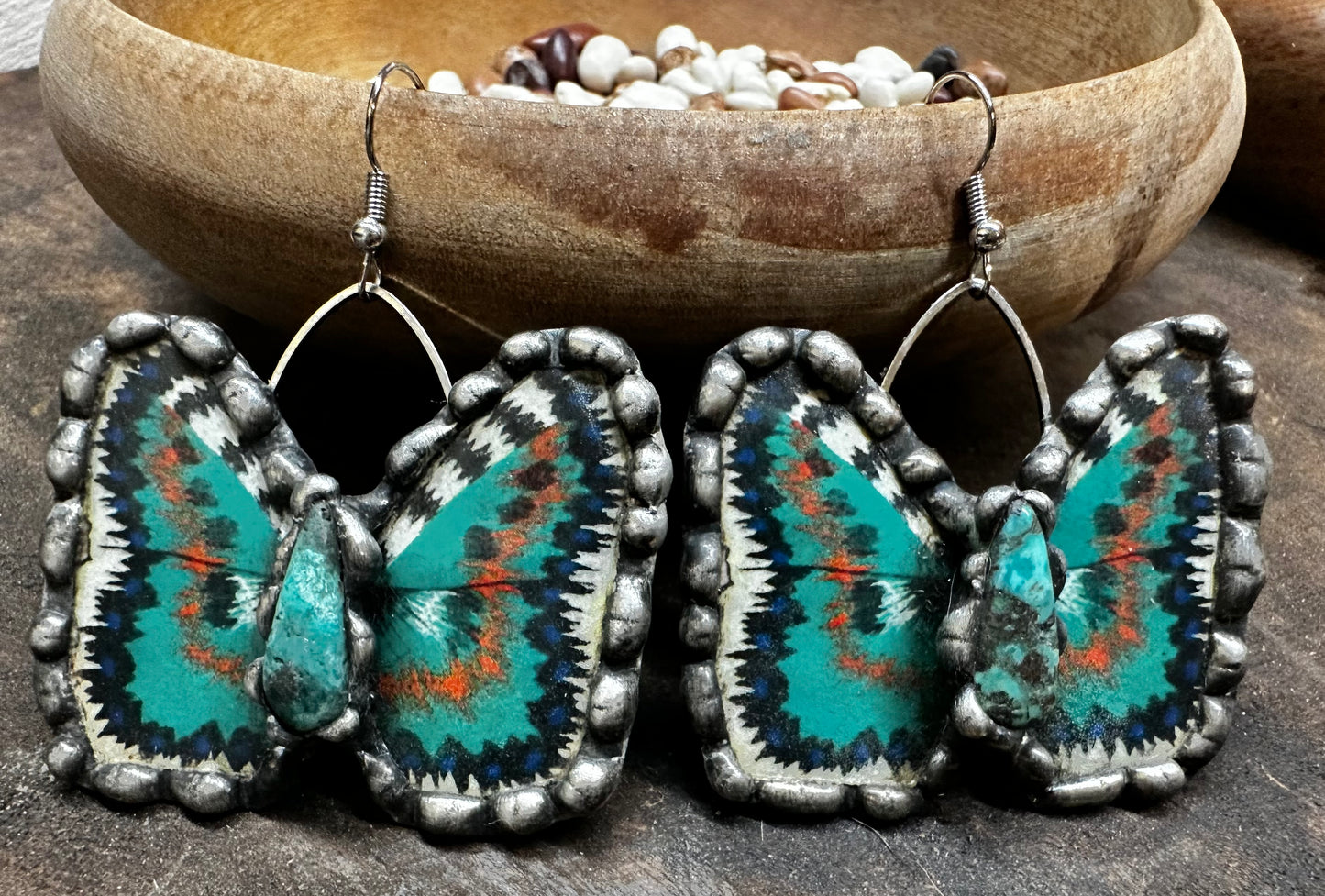 Green ButterFly Earrings