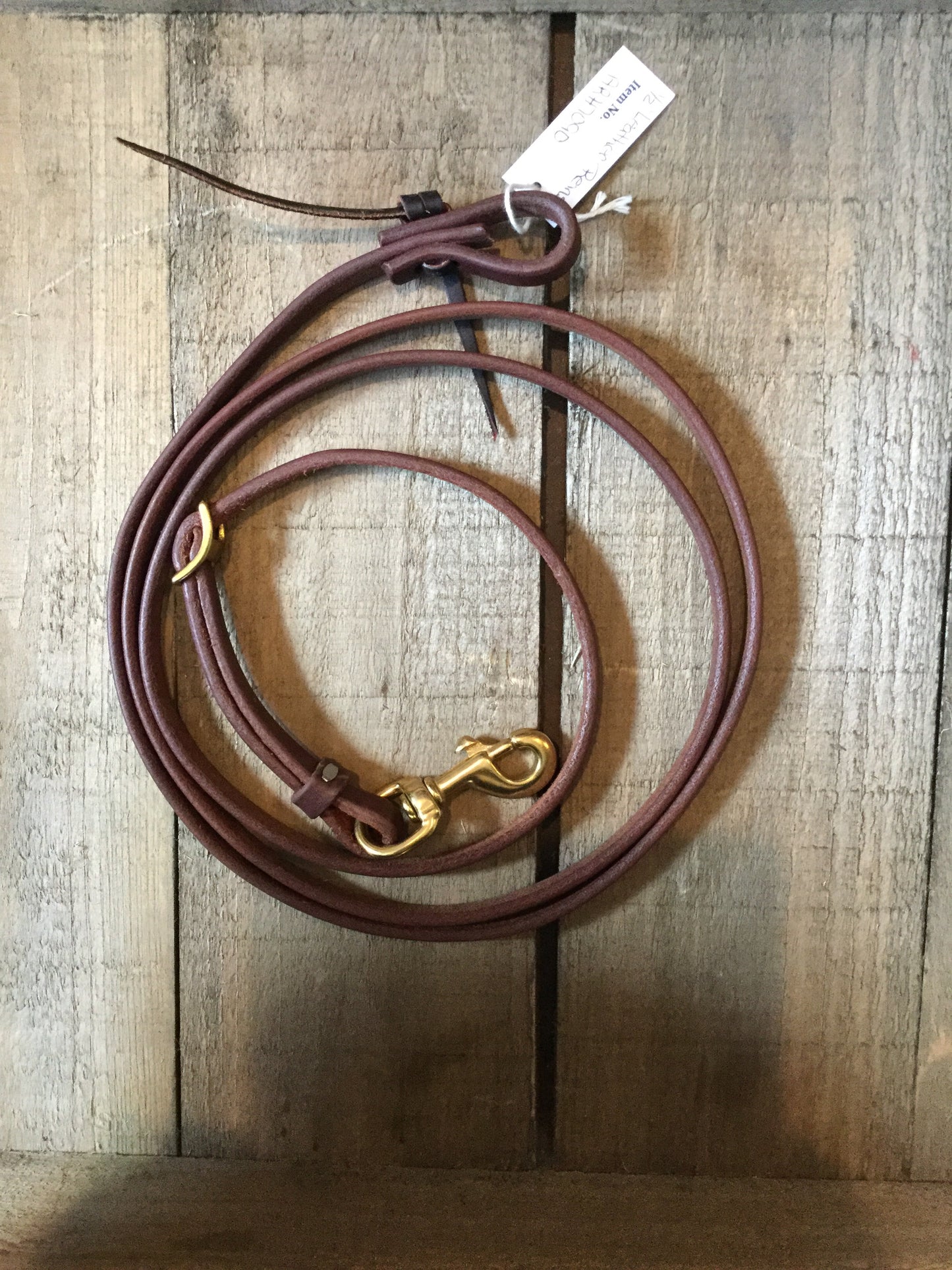 Oiled 5/8" Adjustable Roping Reins