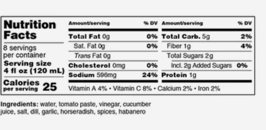 The real dill bloody Mary mix