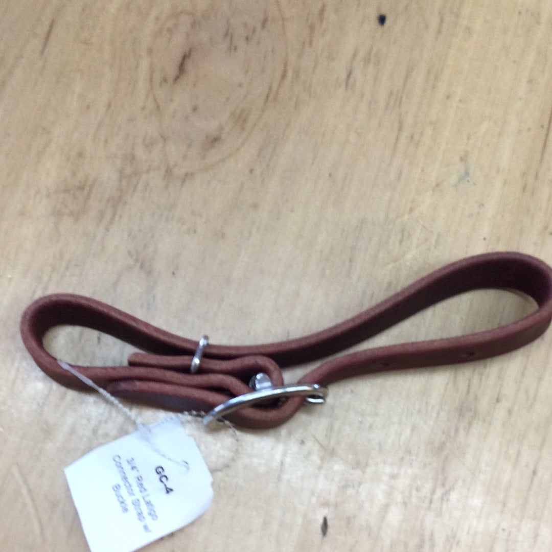 3/4" Red Latigo Connector Strap w/Buckle