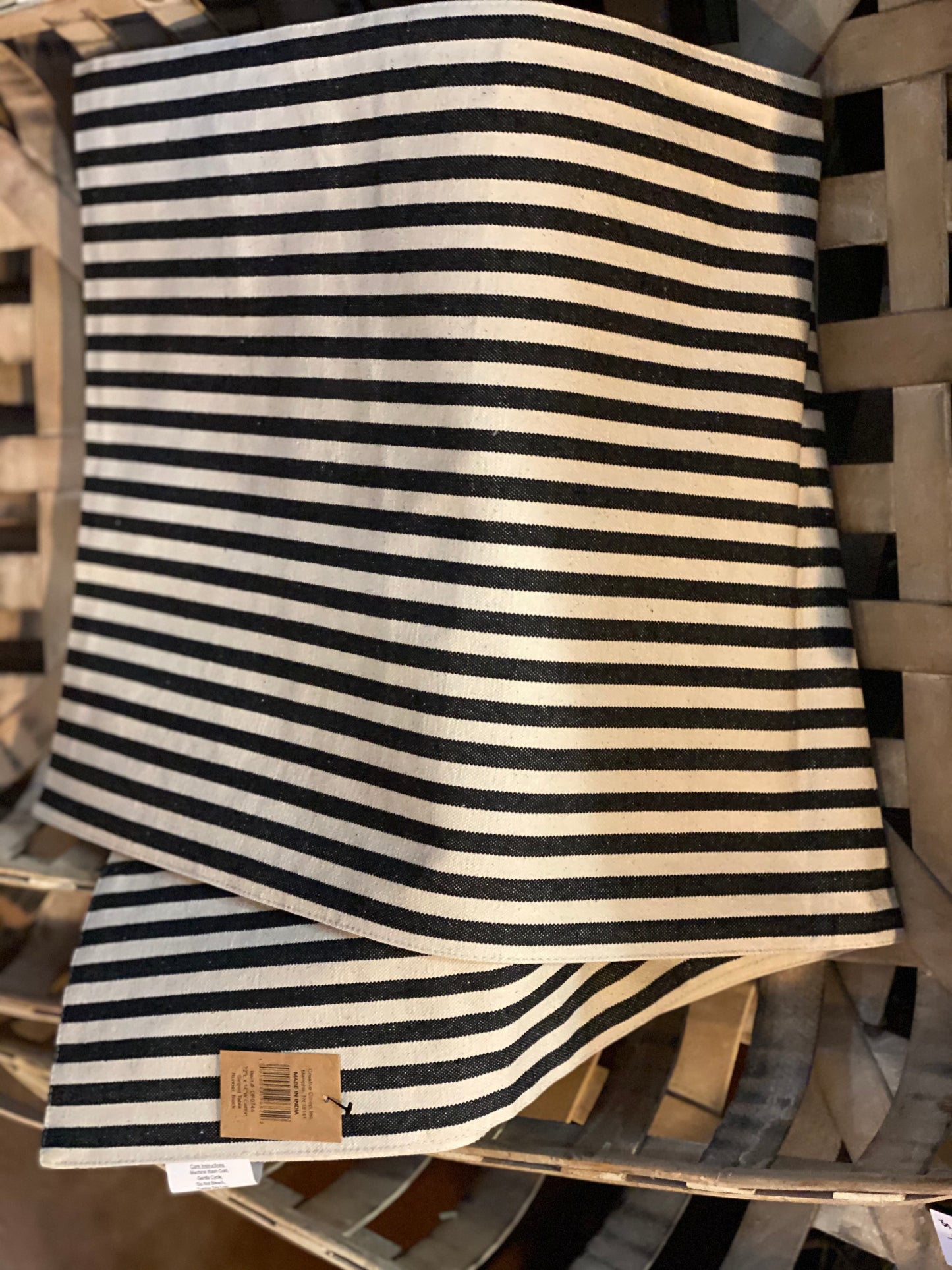 Striped table runner