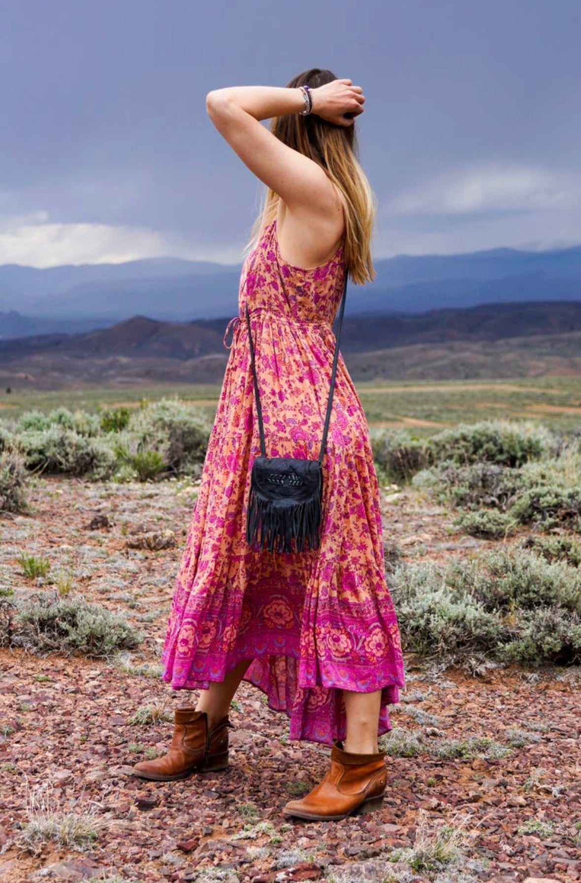 meadow, olive leather purse