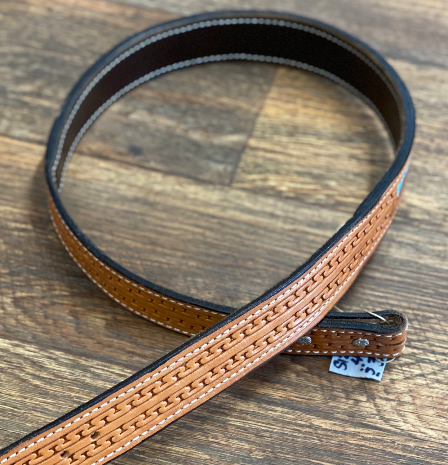 Hand Tooled & Beaded Belt