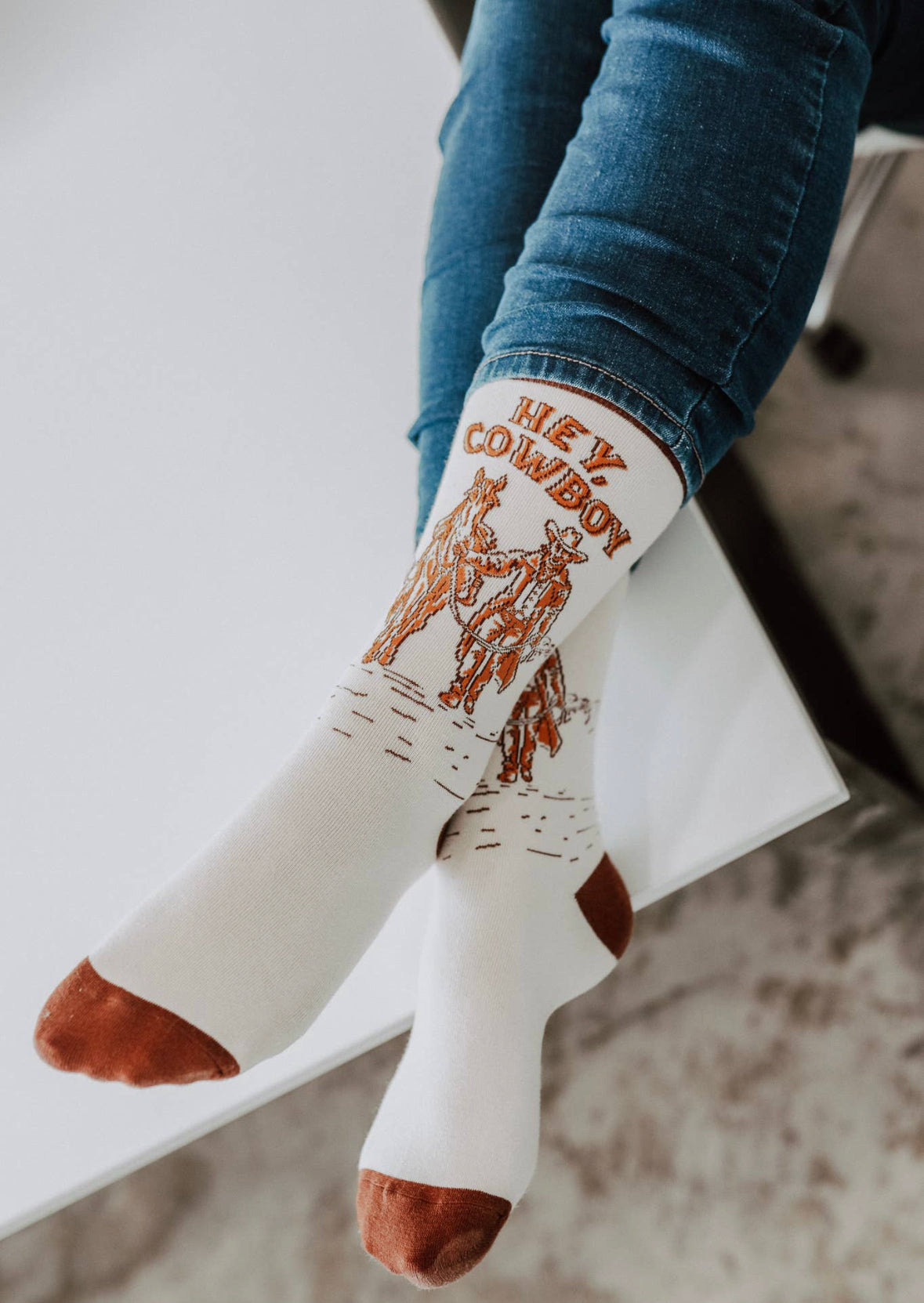 hey, cowboy unisex socks