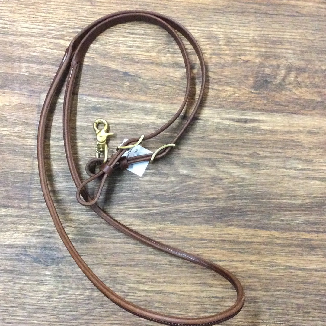 Oiled short roping rein