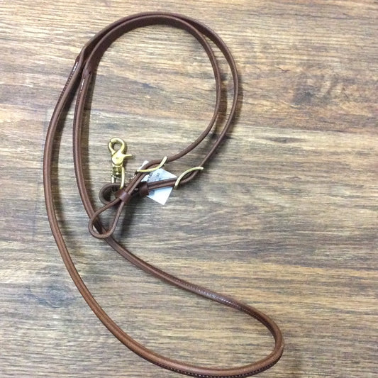 Oiled short roping rein