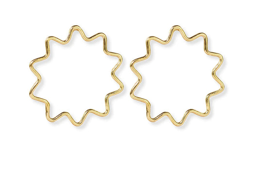 zig zag stud earring