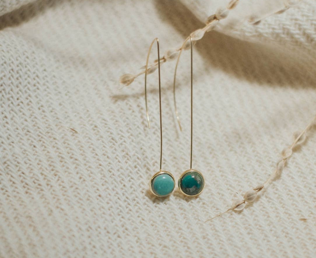 Turquoise anther earring