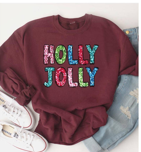 Holly jolly sweatshirt
