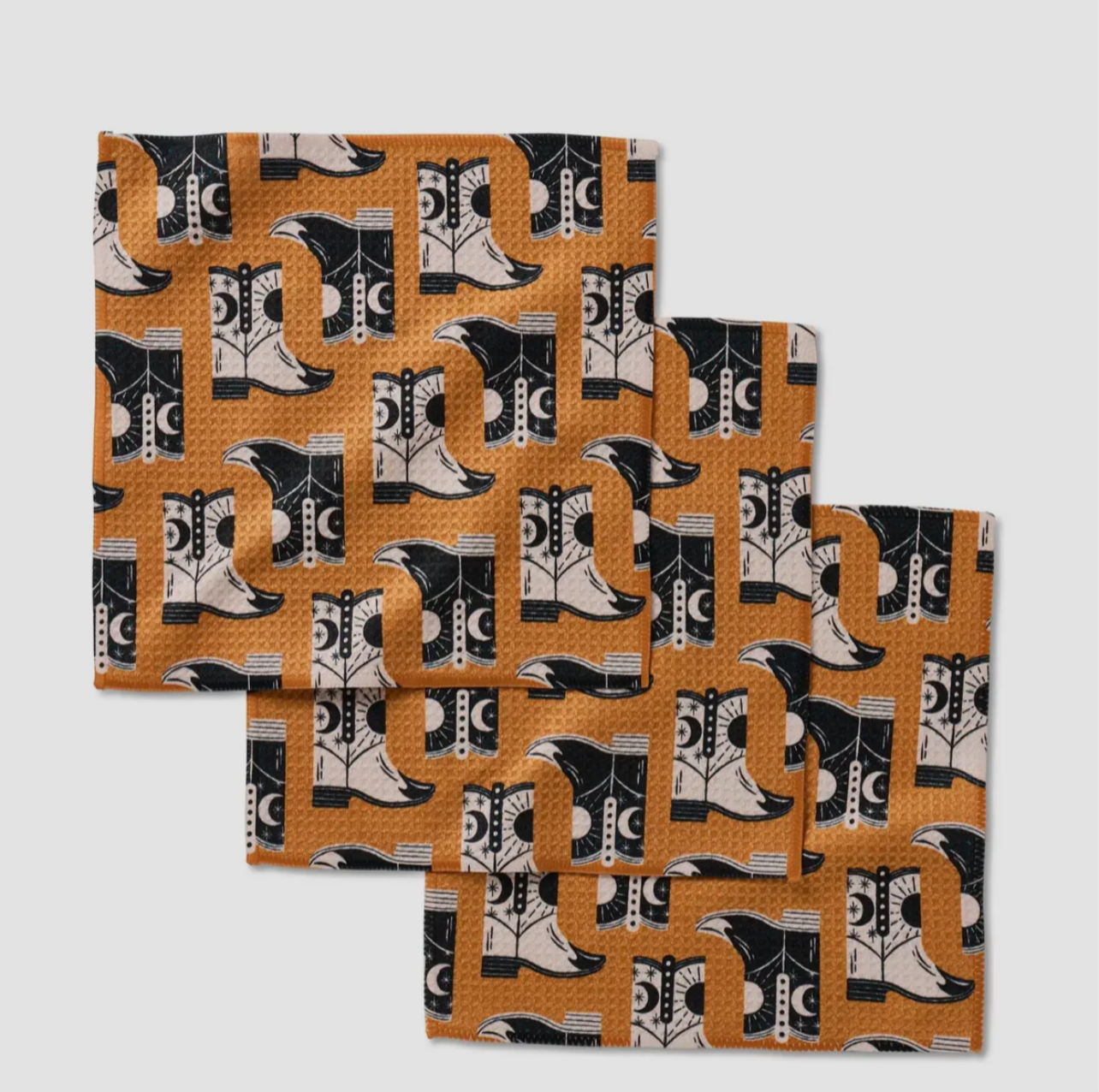 Cowboy Boots Dishcloth Set