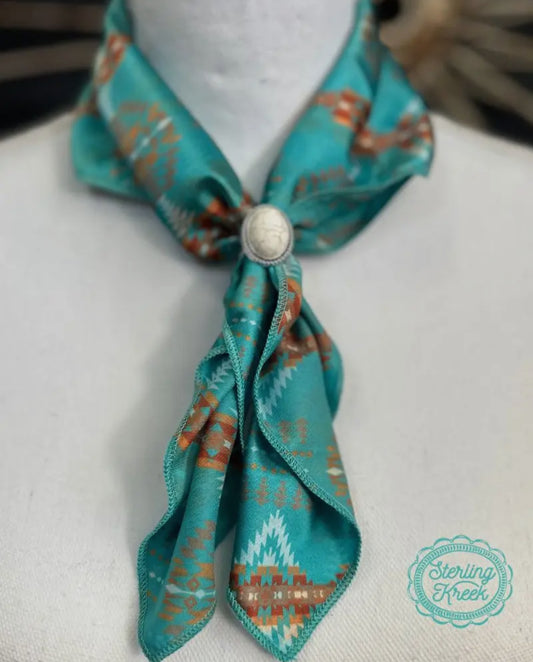 Turquoise Pendleton wild rag