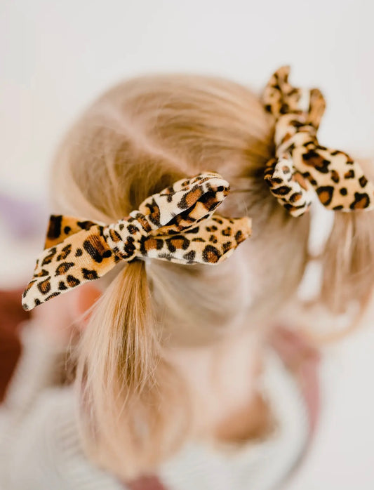 Kids Leopard Bow
