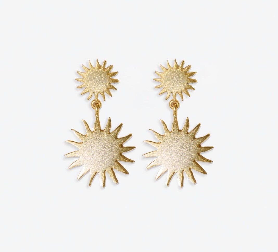 Sunburst Drop Earrings