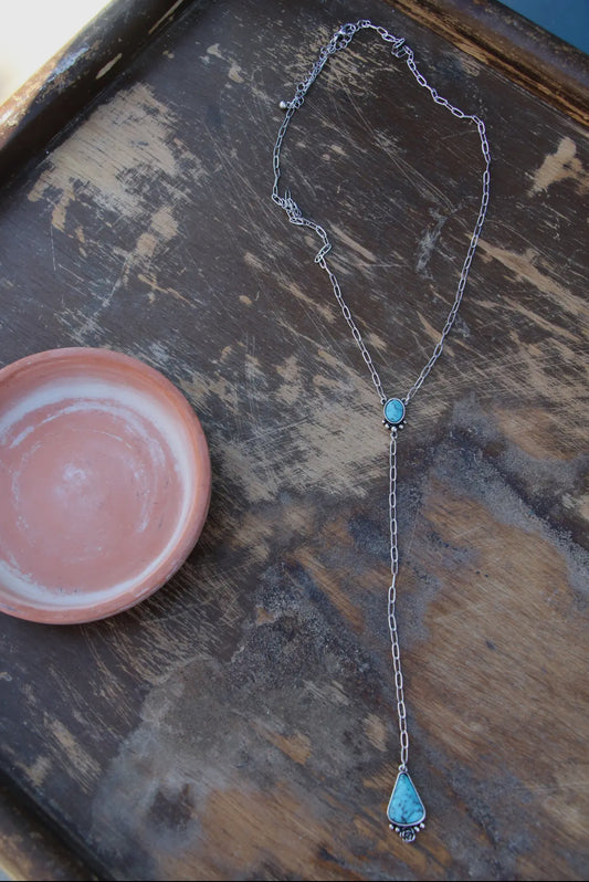 Turquoise Lariet Necklace