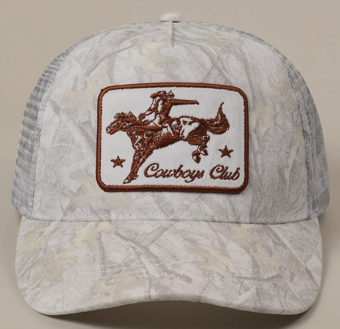 Cowboy club camouflage hat