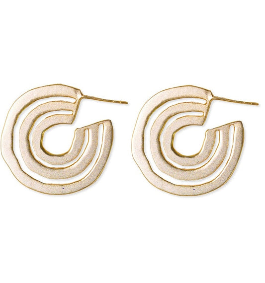 Three circle hoop earring