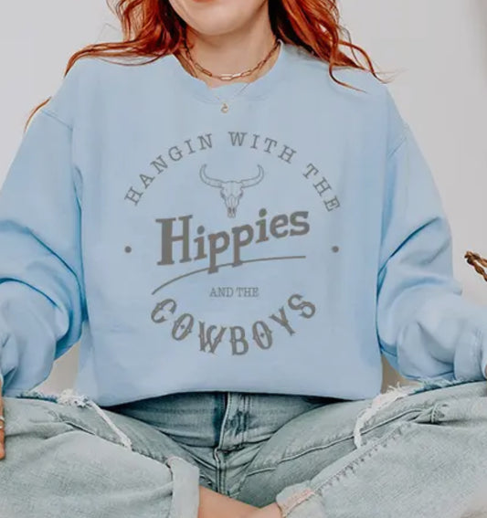 Hippies & Cowboy sweatshirt