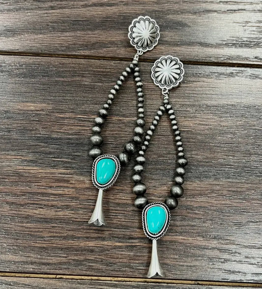 Turquoise Squash Earrings
