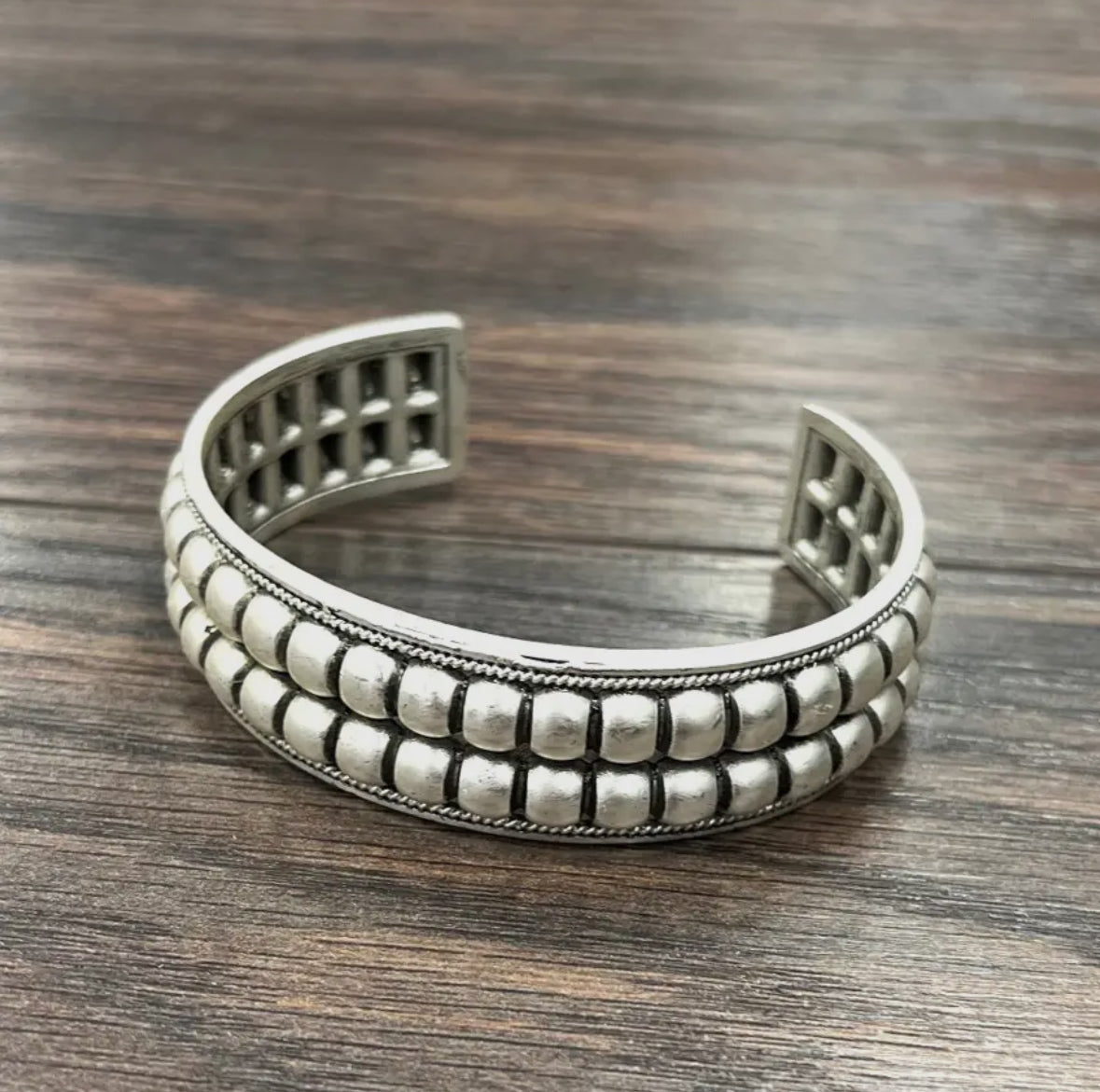 Silver Boho Cuff