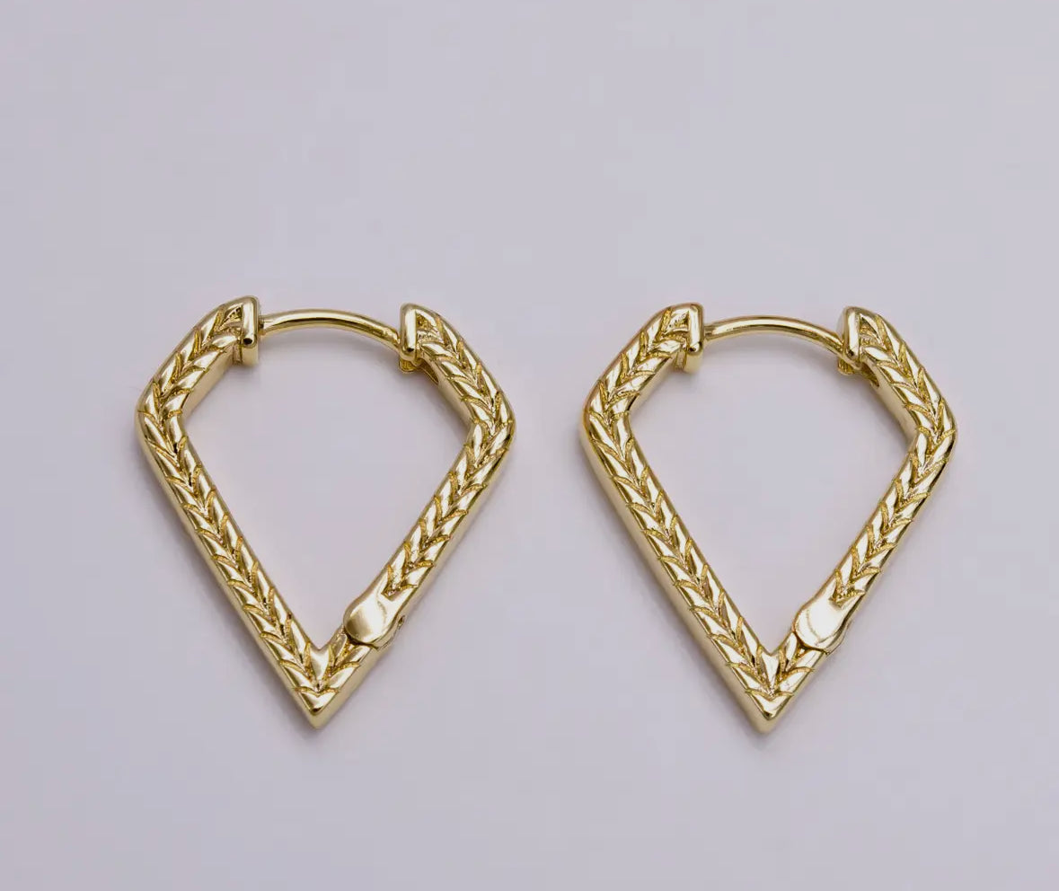 Triangle Hoop Earrings