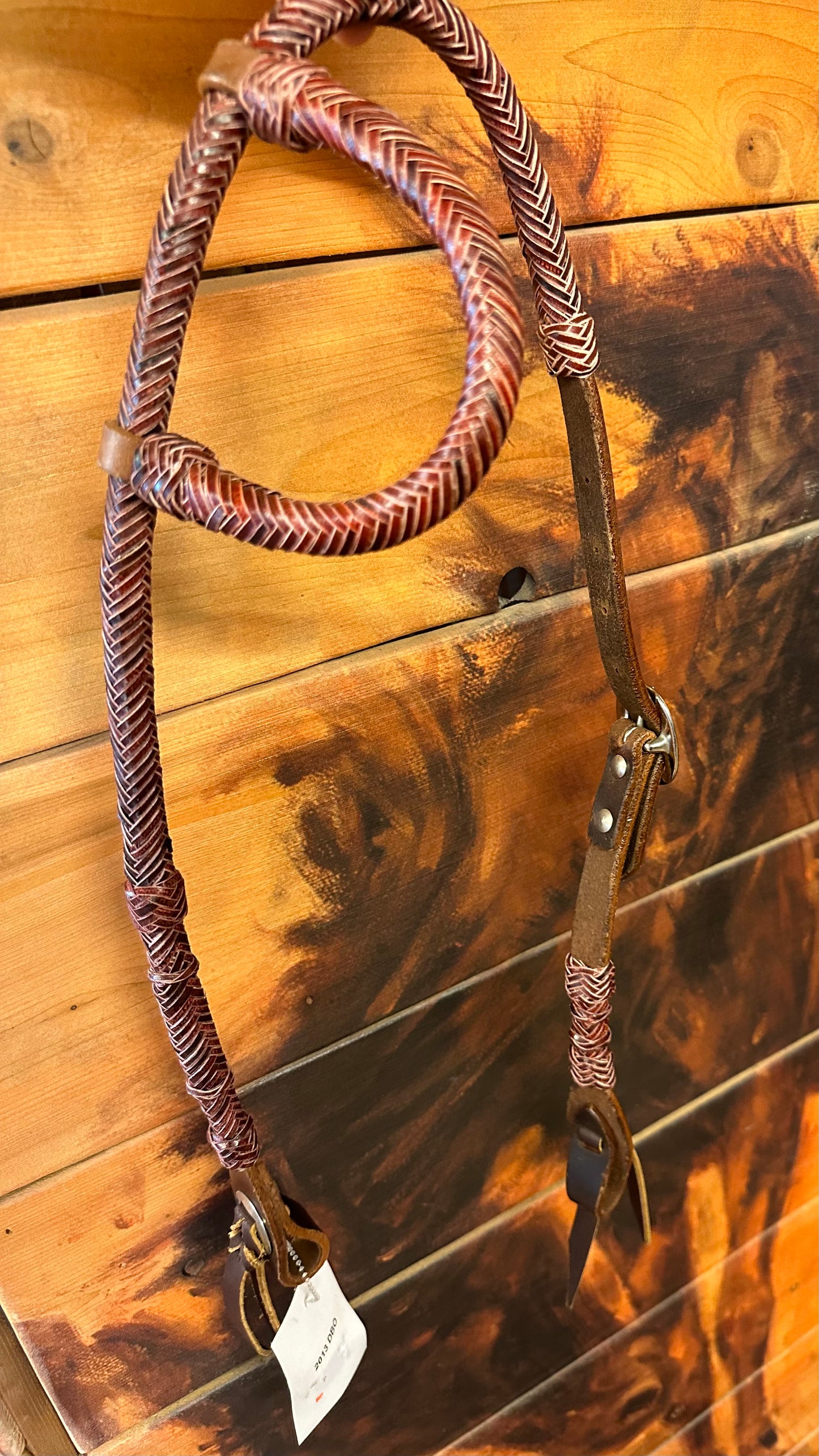 Red Rawhide Headstall 2013DBO