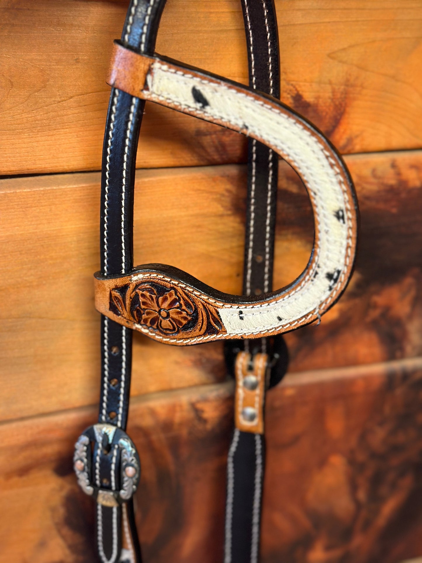 Cowhide slip ear Headstall-sh-12805