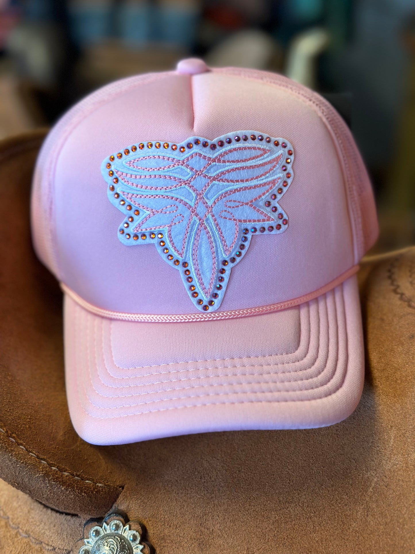 Girls Pink Trucker Hat