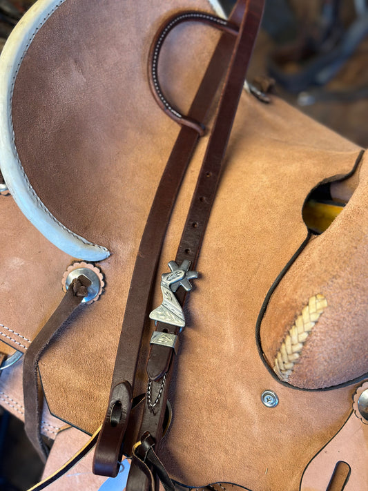 Oiled Spur one-ear Headstall