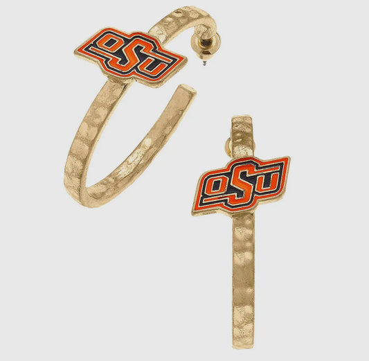 GameDay Gold Hoop Earrings