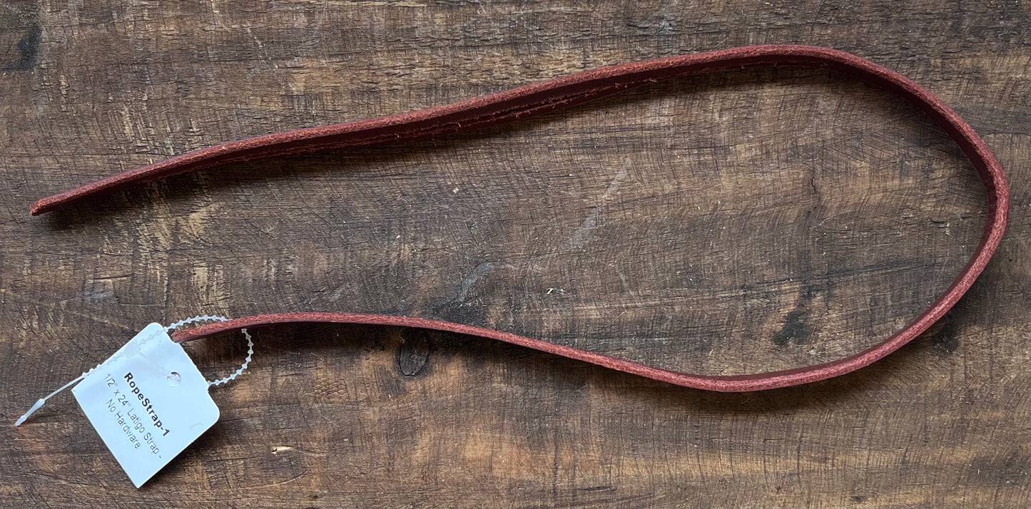 1/2” x 24” Latigo Strap - No Hardware