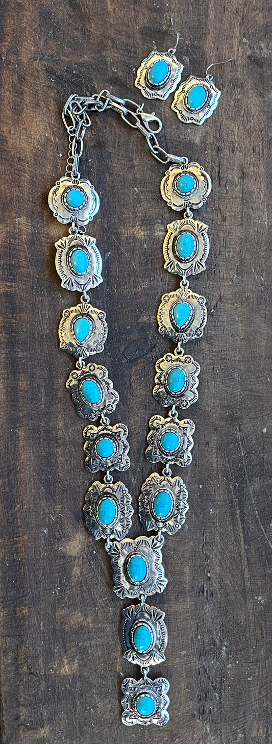 Turquoise Necklace & Earring set