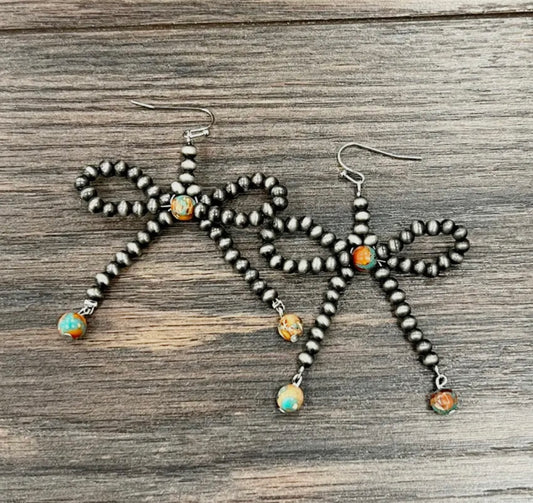 Navajo Bow Drop Earrings