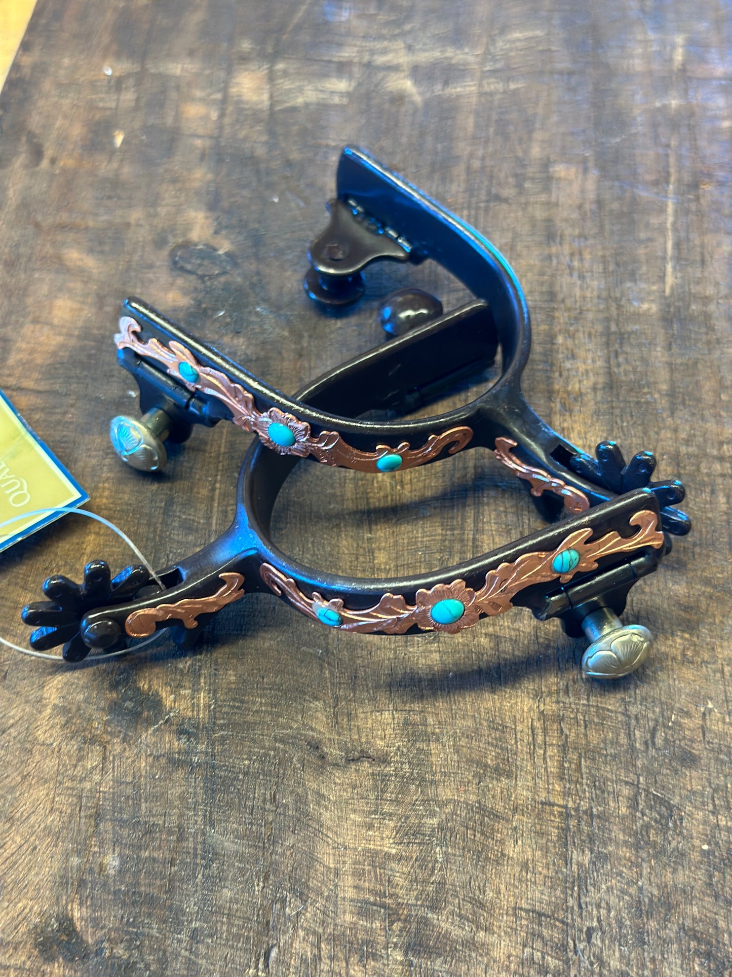 Aged Floral Turquoise spur